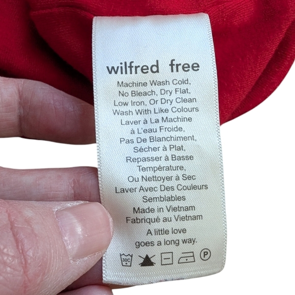 Aritzia Wilfred Free Tiny Tank Y2K Cropped Women Small Dainty Fairy Stretchy Red - Picture 6 of 7